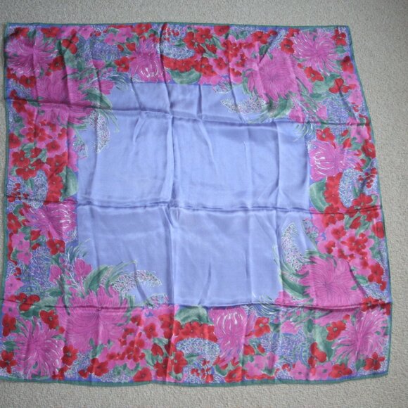 Vintage Vana Silk Square Scarf - Picture 1 of 6